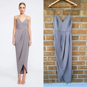 Shona Joy Core Cocktail Dress - Grey size 2